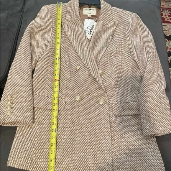 L'AGENCE Riva Tweed Double-Breasted Blazer NWT 6 - Picture 10 of 12